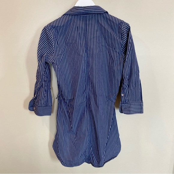 Lauren Jeans Company Shirt Dress Women Small Vertical Stripe Button Down Preppy - Picture 7 of 7